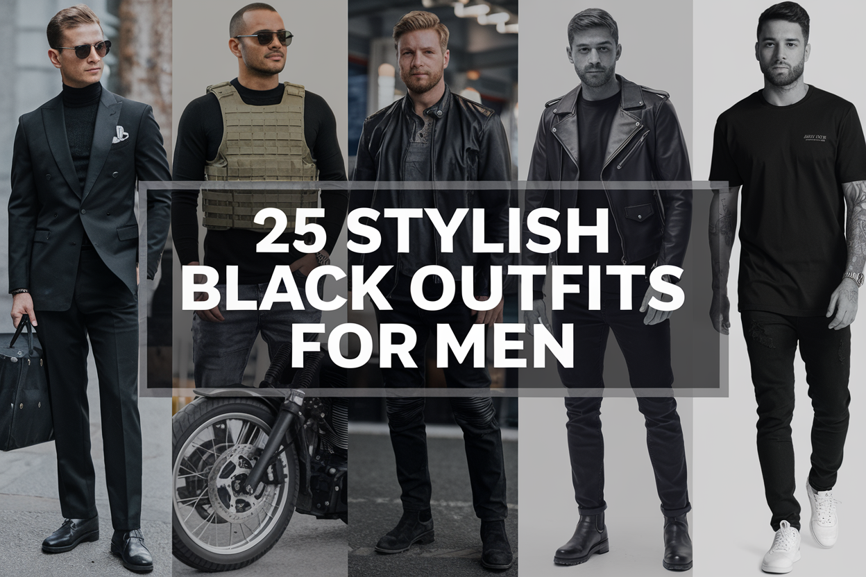 Black Outfits for Men